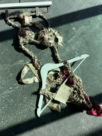 FREE BLEEDING SATIN CROCHET SET