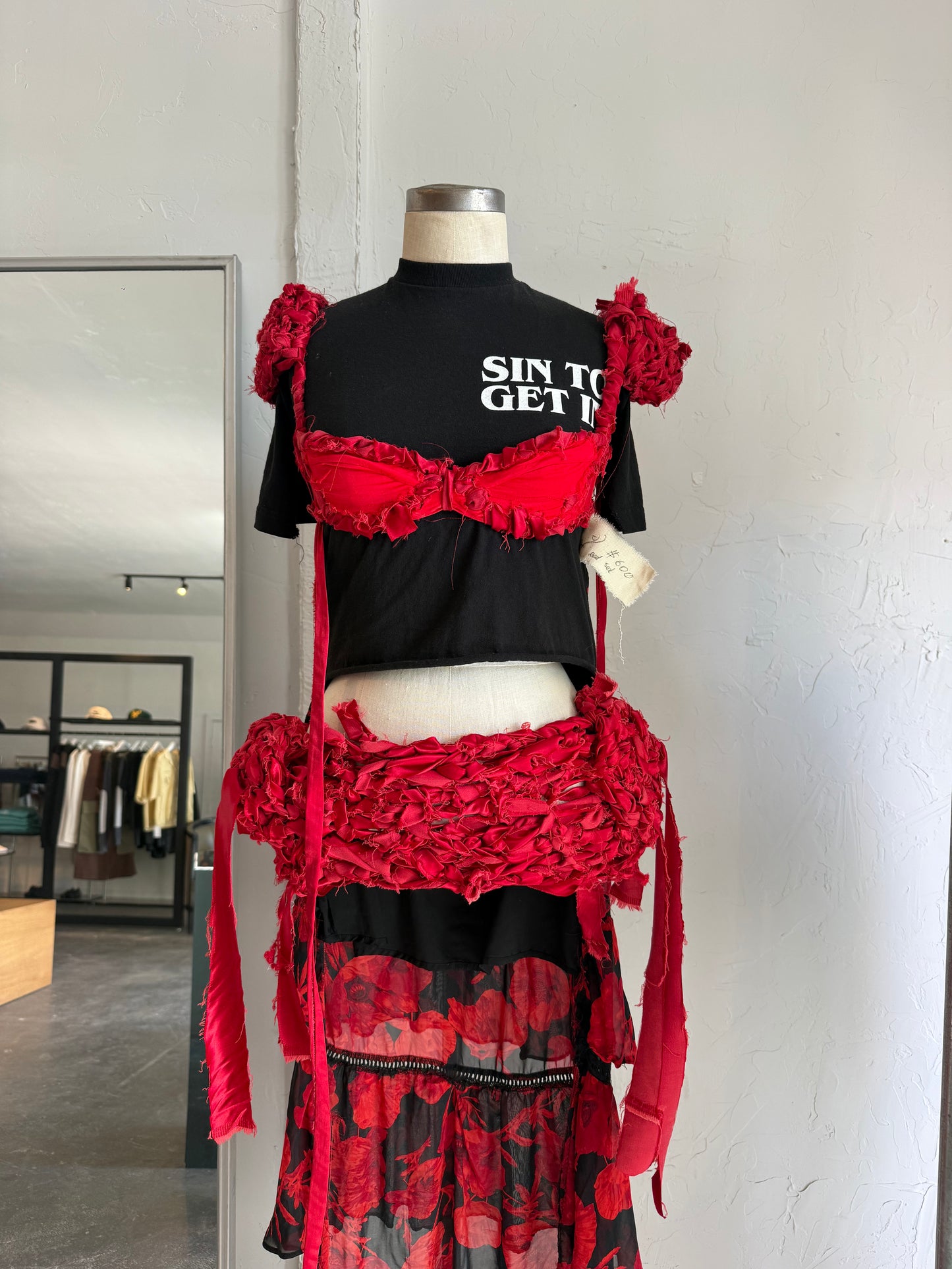 “SIN TO GET IN” TAIL TEE
