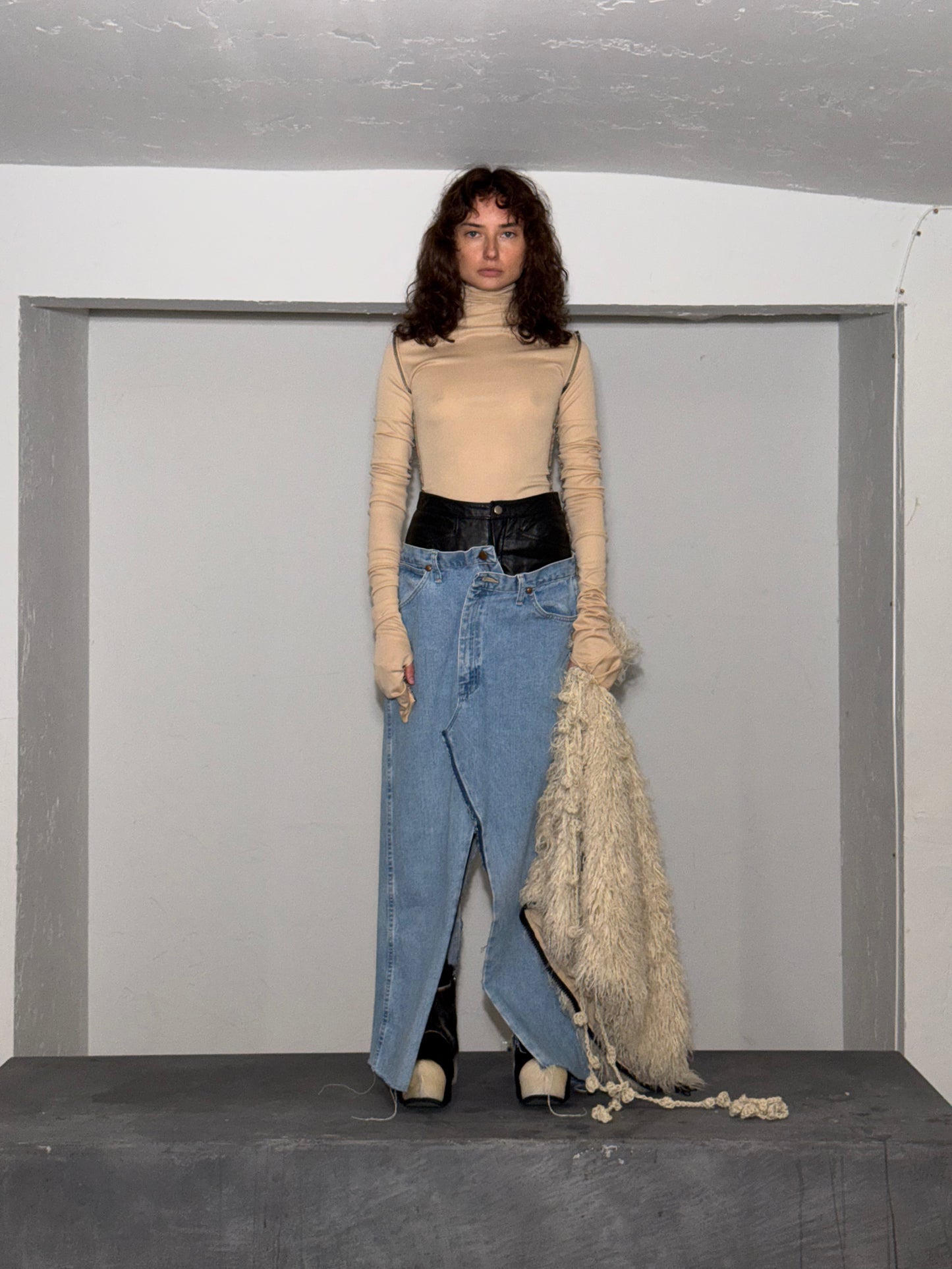 DOUBLE WAIST SKIRT